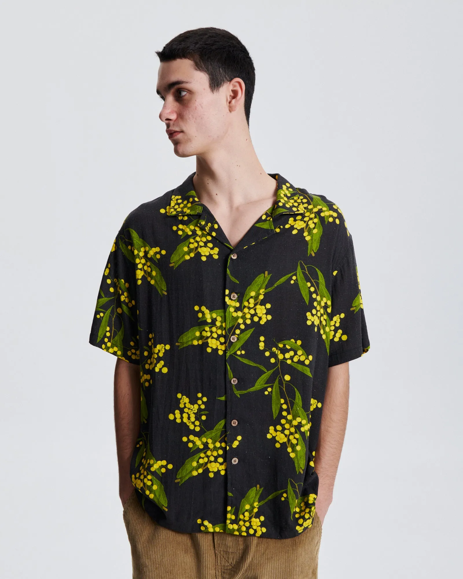 Acarcia  S/S Shirt - Vintage Black