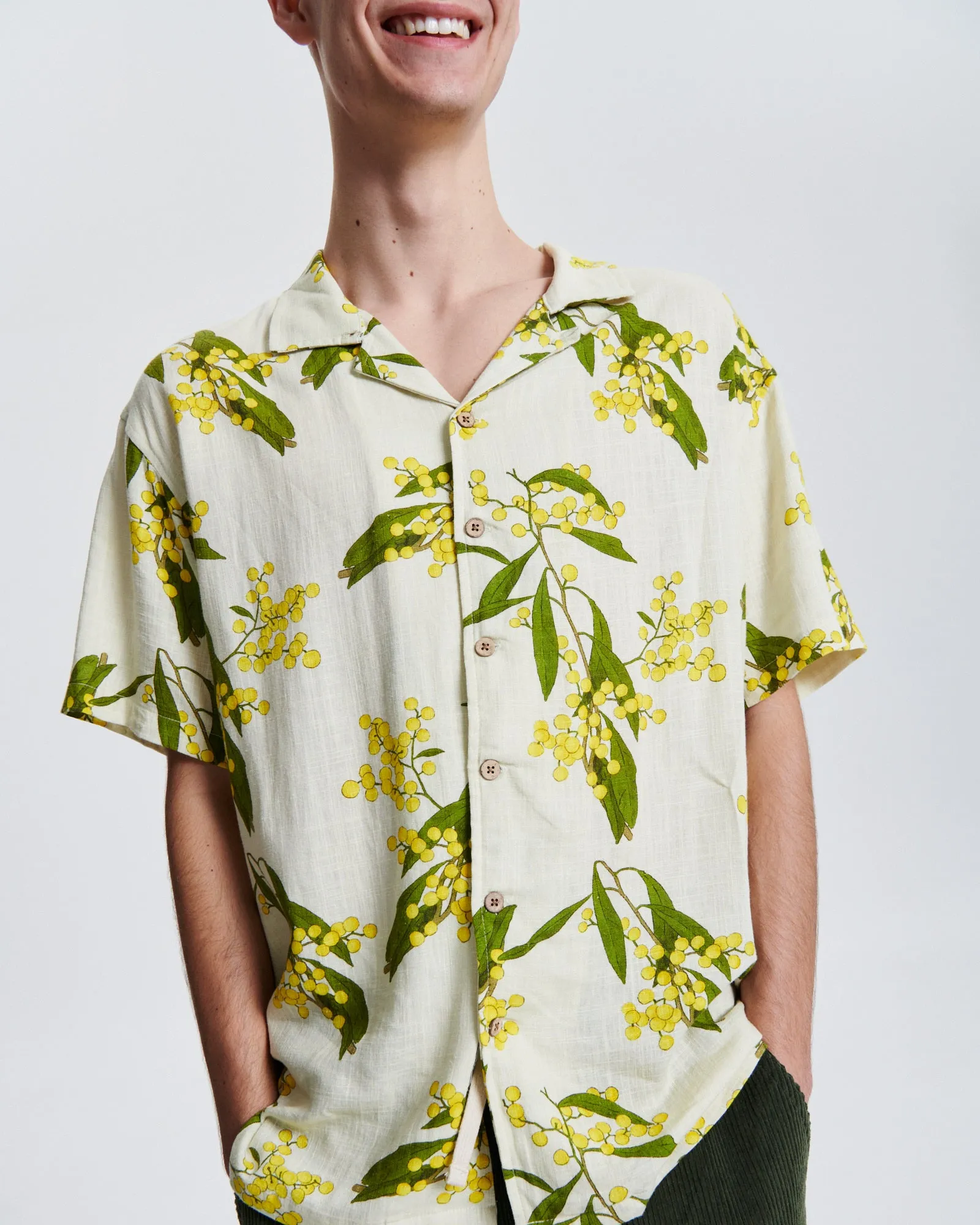 Acarcia  S/S Shirt - Vintage White