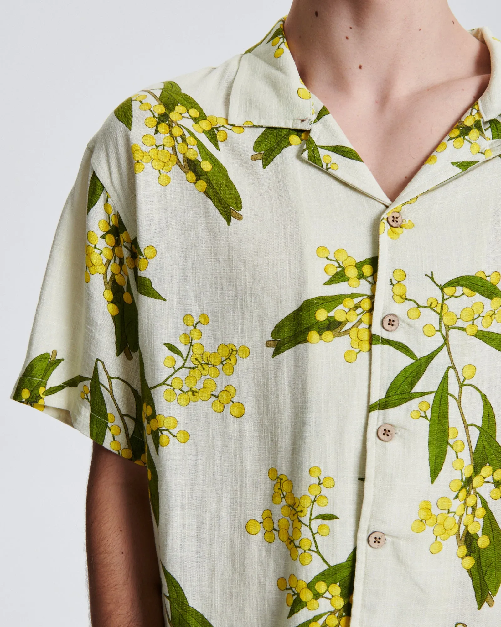 Acarcia  S/S Shirt - Vintage White