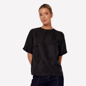 Arden Cupro Top (Black)