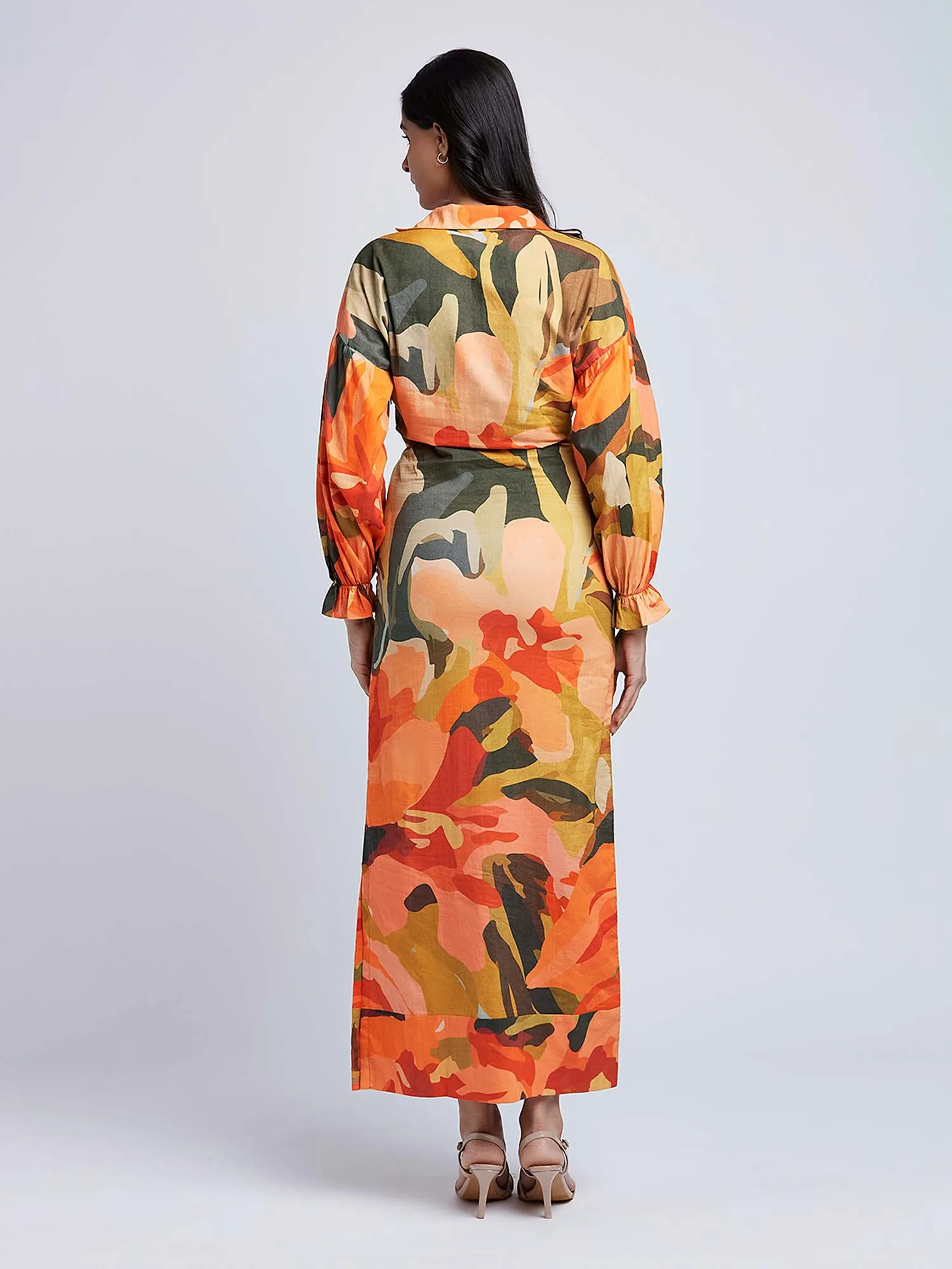 Blaze Printed Shirt Dress
