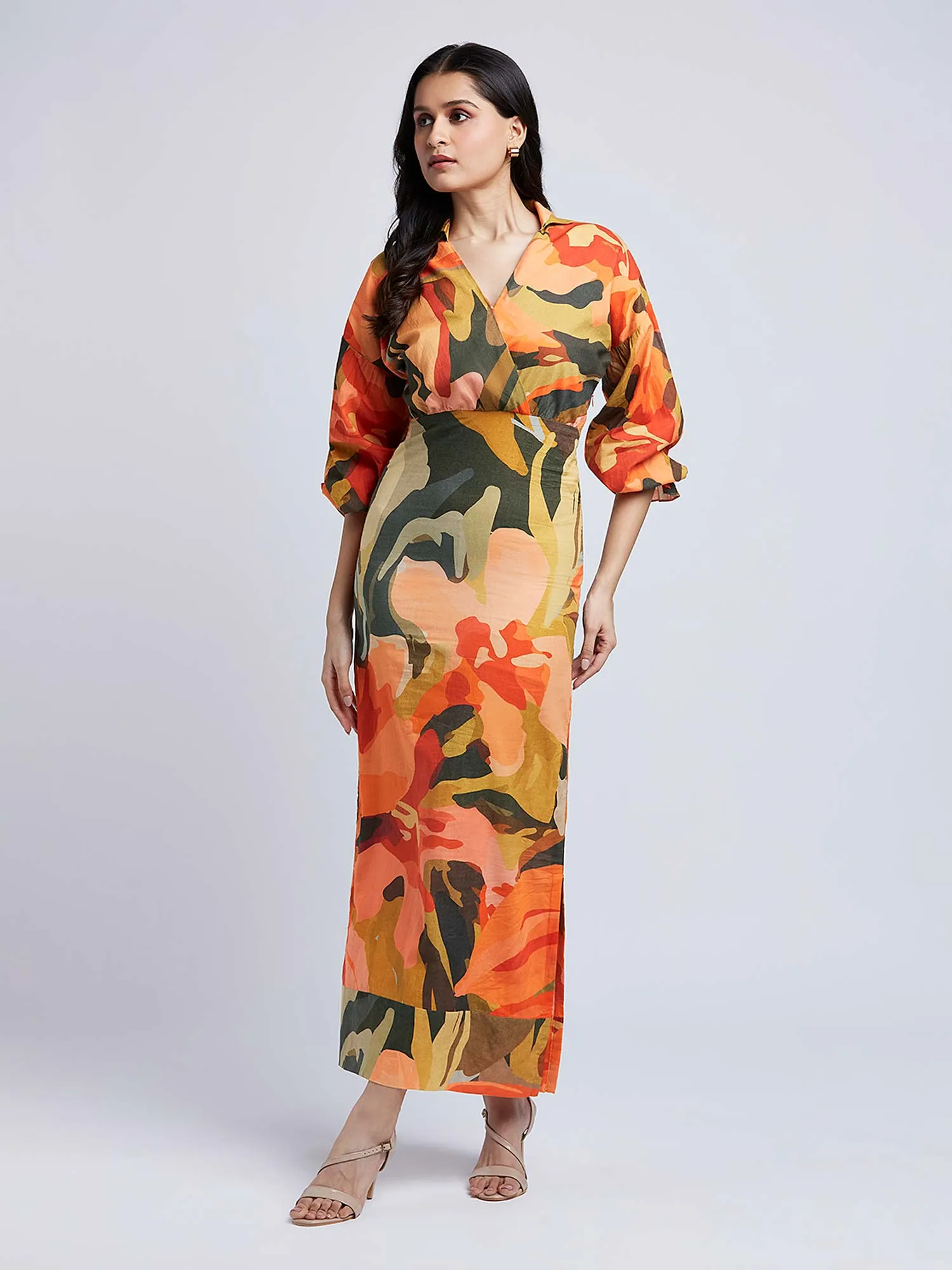 Blaze Printed Shirt Dress