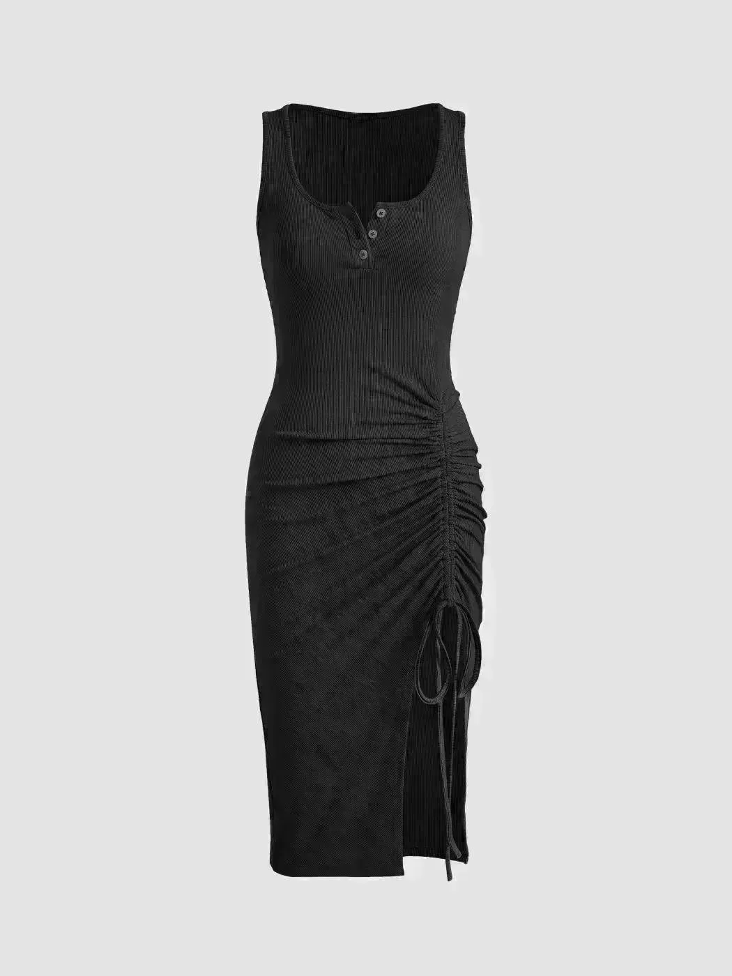 Bottom Drawstring Thread Dress Tight Skirt