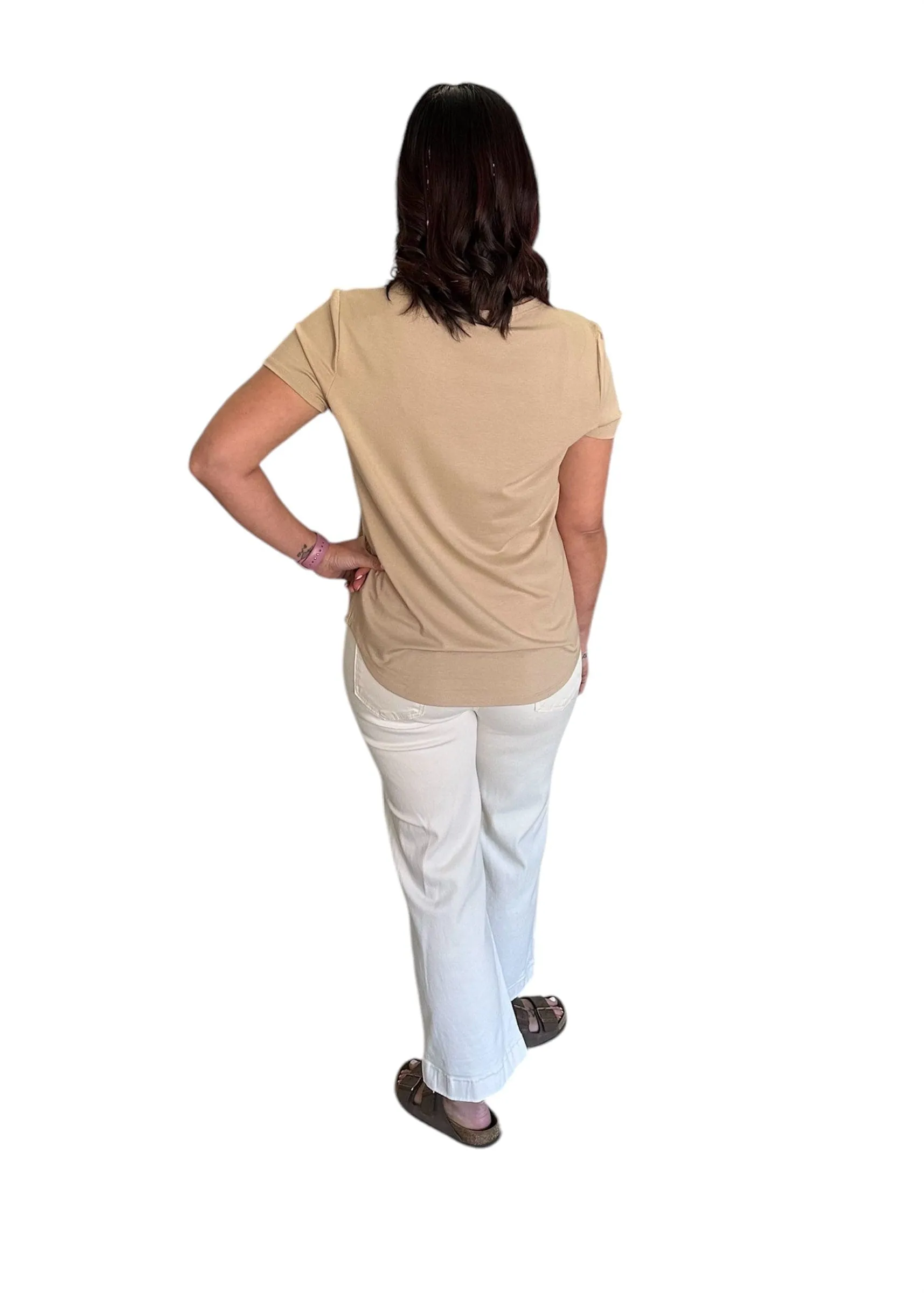 Everyday Crew Neck HiLo Hem Tee