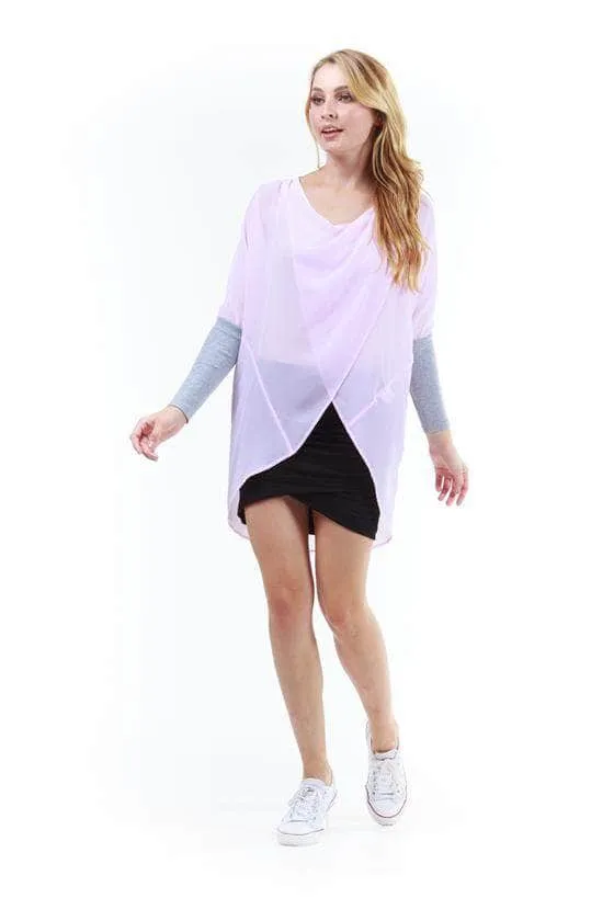Faith Cross Over Top Baby Pink
