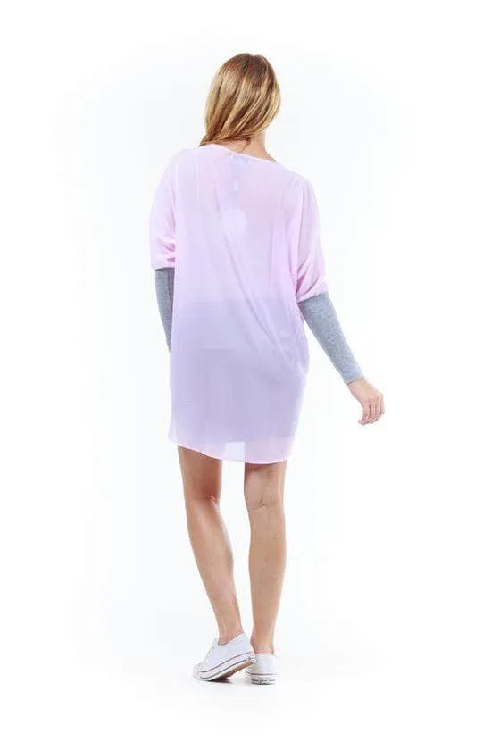 Faith Cross Over Top Baby Pink