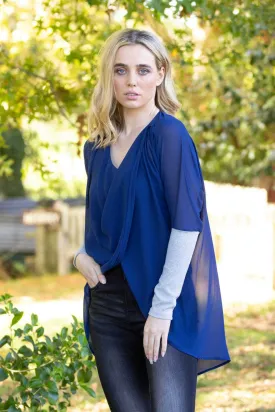 Faith Cross Over Top Navy