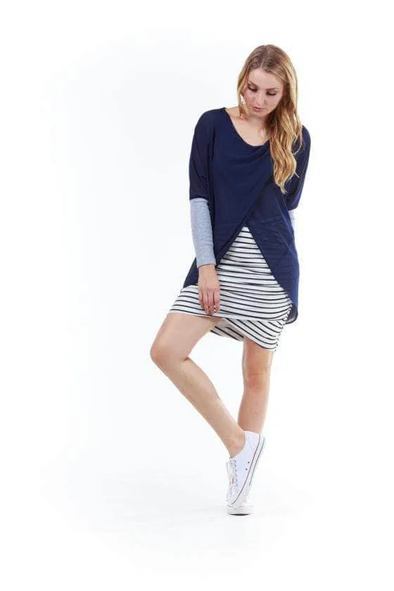 Faith Cross Over Top Navy