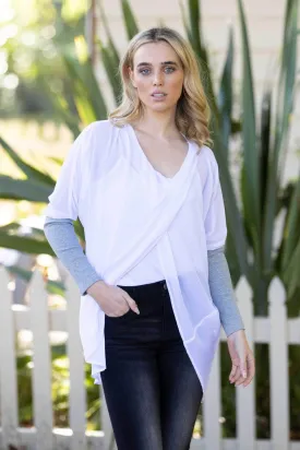 Faith Cross Over Top White
