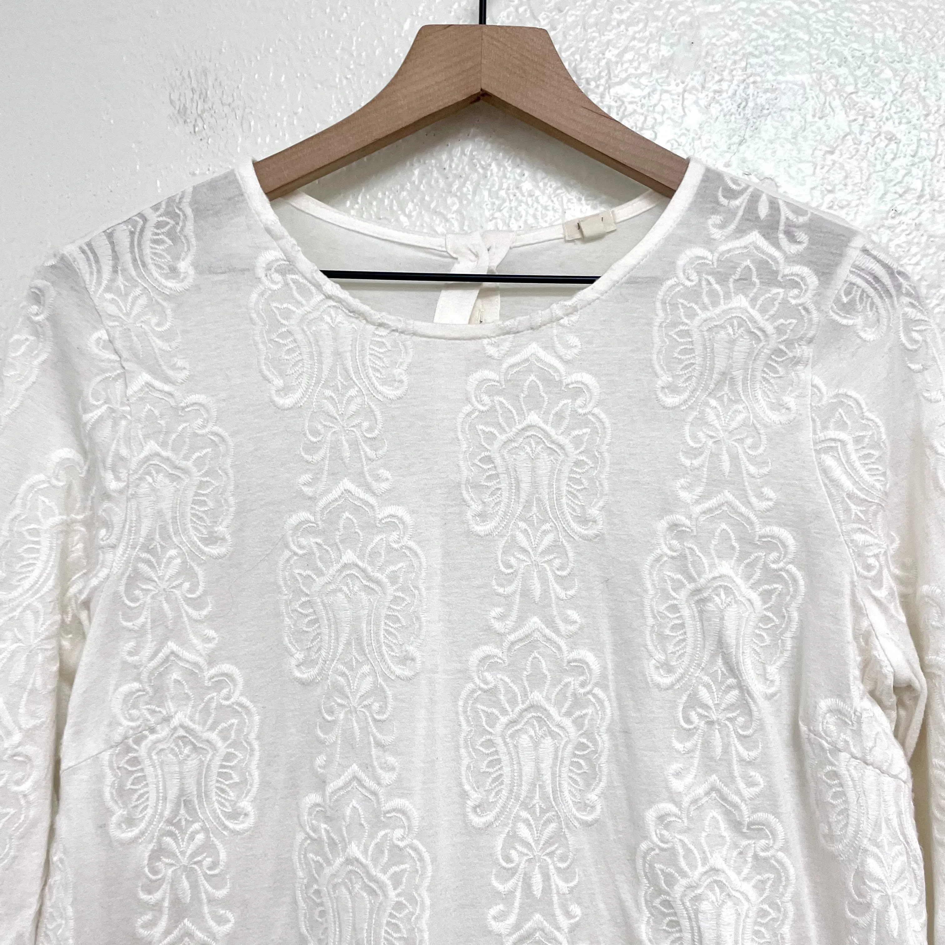 Filigree Embroidered Top