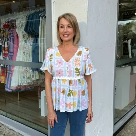 Marissa Top (Floral/Pastel)
