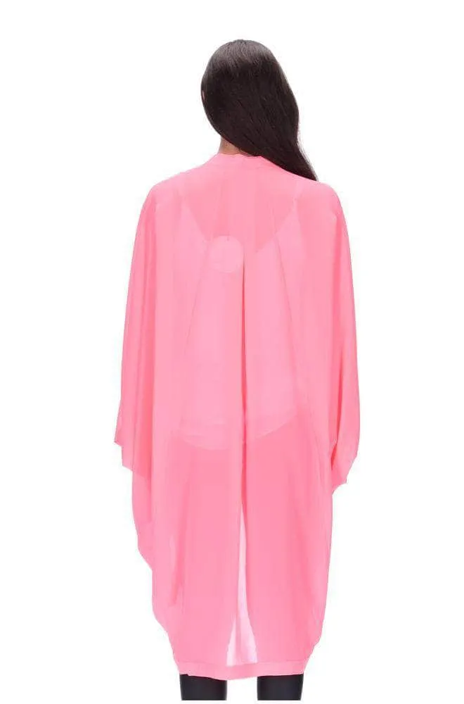 Plain Kimono Fluro Pink Long
