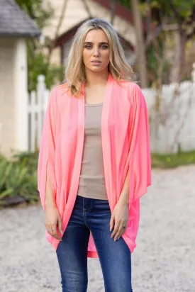 Plain Kimono Fluro Pink Short