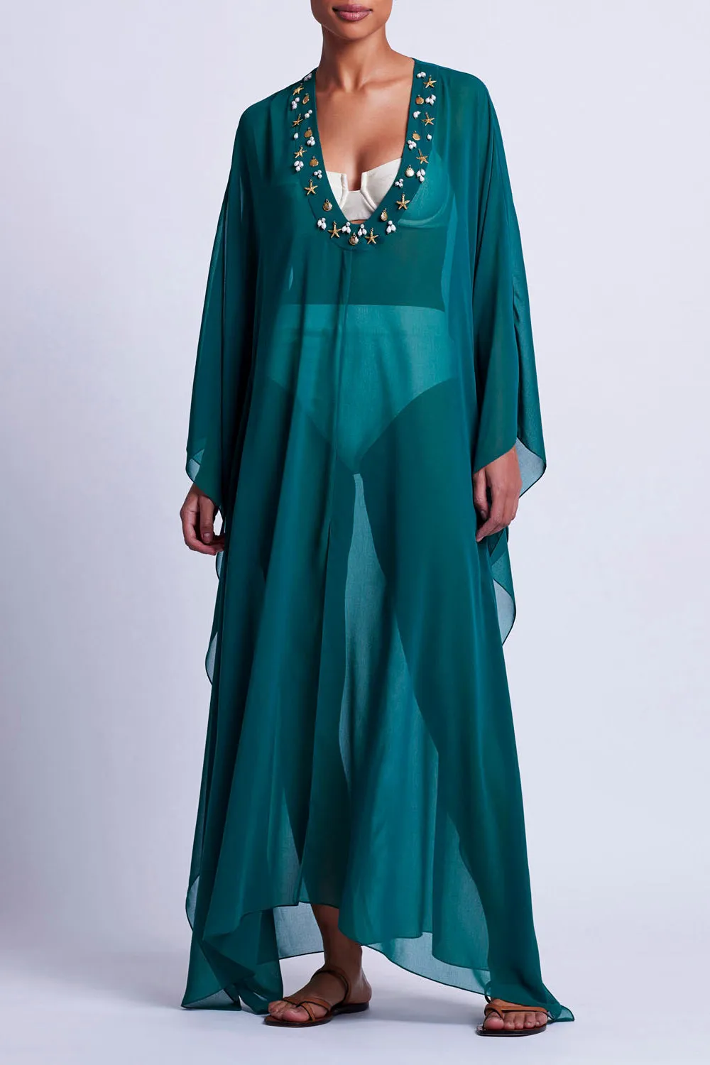 PORTOFINO HAND-BEADED CAFTAN