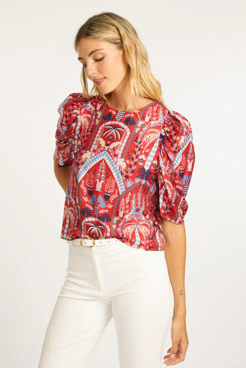 ROBINE TOP IN RUBY TROPICS