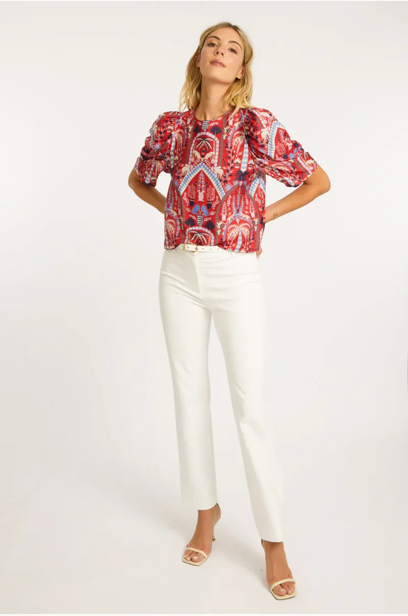 ROBINE TOP IN RUBY TROPICS