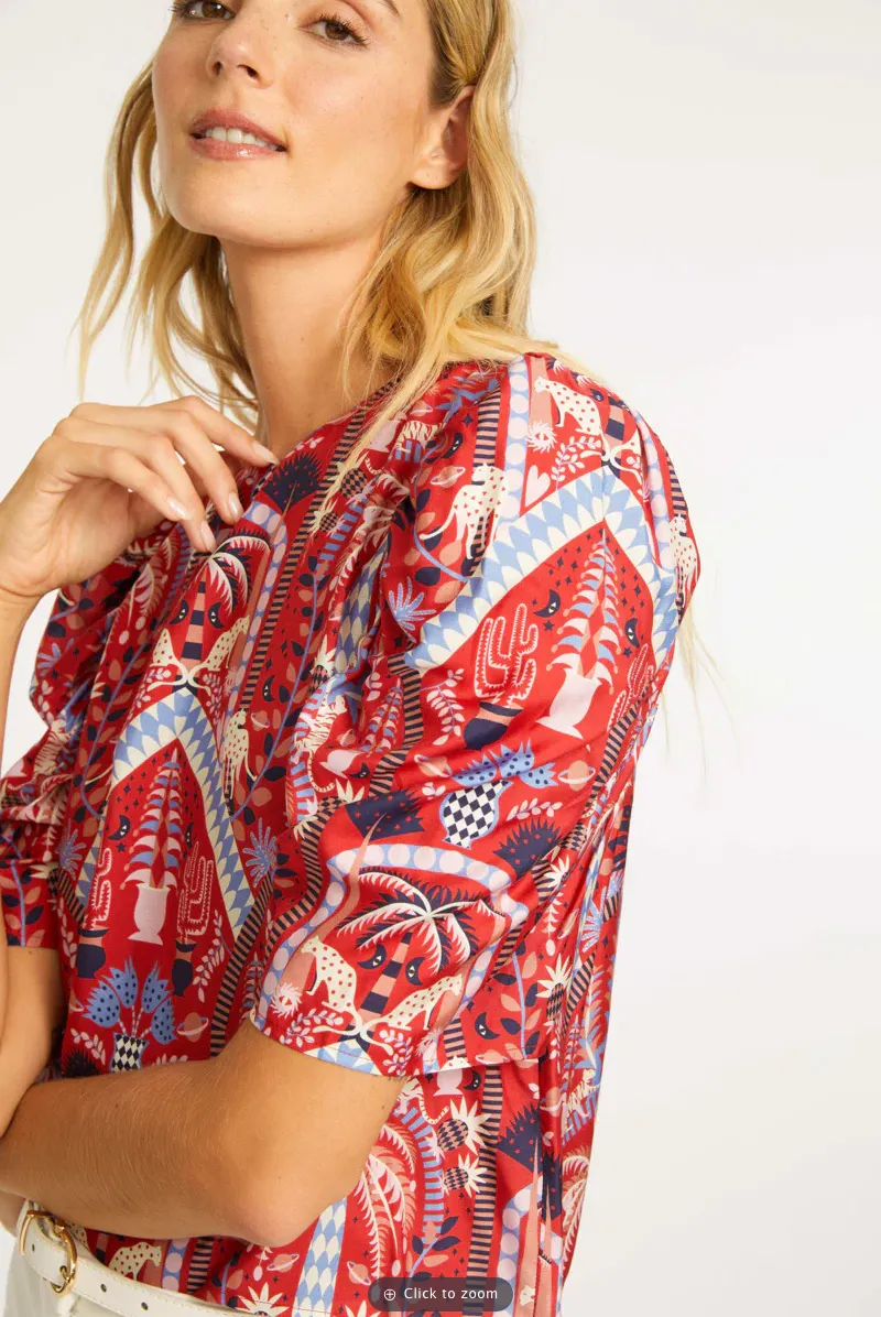 ROBINE TOP IN RUBY TROPICS