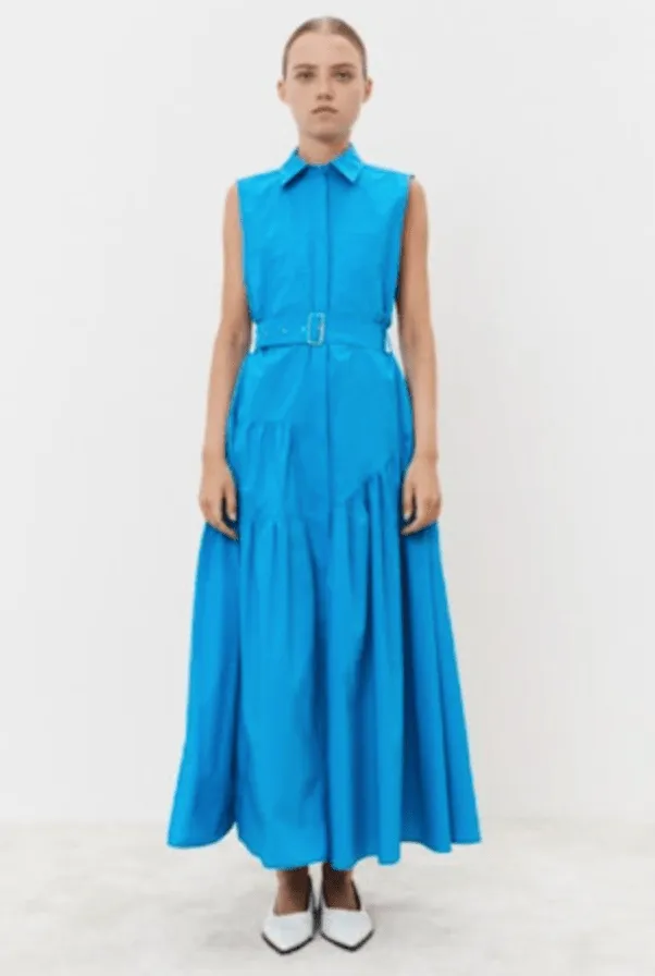 Sleeveless Belted Dress
