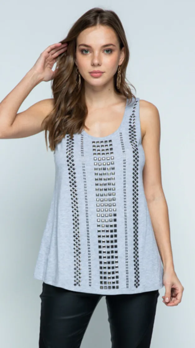 Sleeveless Stone Top