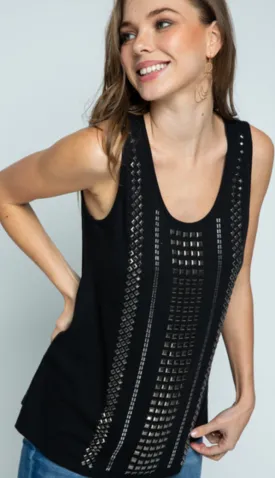 Sleeveless Stone Top