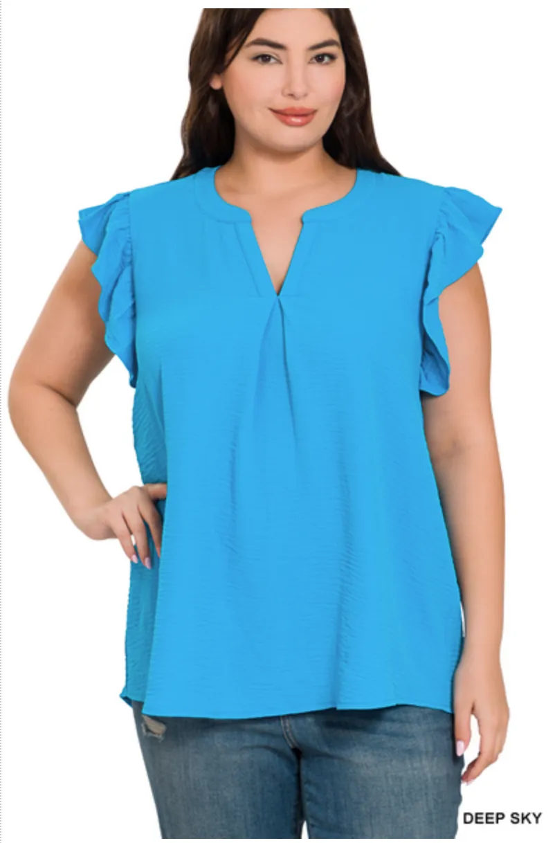 Summer Days Airflow Ruffle Top