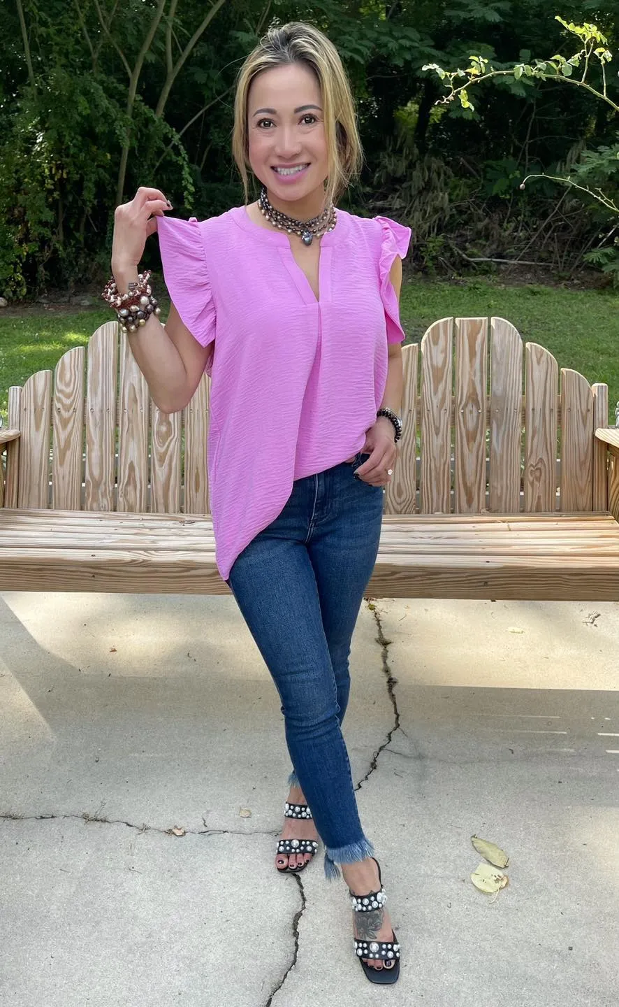 Summer Days Airflow Ruffle Top